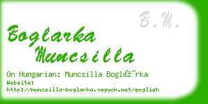 boglarka muncsilla business card